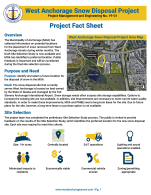 West Anchorage Snow Disposal Project Fact Sheet Download